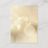 ラグジュアリー結婚金ゴールドの宿泊詳細 エンクロージャーカード (裏面)