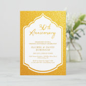 ラグジュアリー結婚30周年記念ゴールデン 招待状 (スタンド正面)