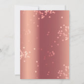 ラグジュアリー絡み合いハートバレンタインデーパーティー 招待状 (裏面)