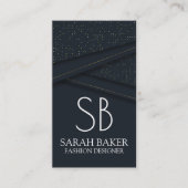 ラグジュアリー背景 |モノグラム 名刺 (正面)