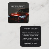 ラグジュアリー自動車の詳細車のクリーニング修理 スクエア名刺 (正面/裏面)