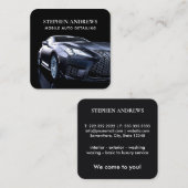 ラグジュアリー自動車の詳細車のクリーニング修理 スクエア名刺 (正面/裏面)