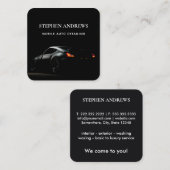 ラグジュアリー自動車の詳細車のクリーニング修理 スクエア名刺 (正面/裏面)