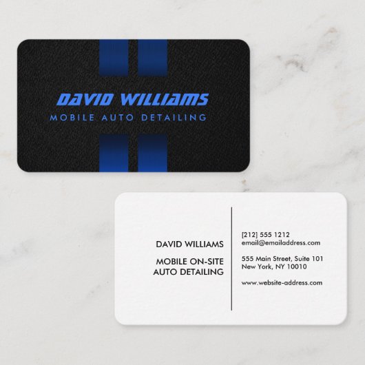 ラグジュアリー自動車の詳細車のクリーニング修理 名刺 (正面/裏面)