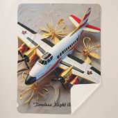 "ラグジュアリー航空旅行" シェルパブランケット (正面)