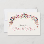 ラグジュアリー芸術的ボタニカルフローラ結婚ペイズリー (正面)