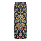 ラグジュアリー華美ダムマスクパターンとフローラモチーフ タンブラー (裏面)