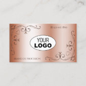 ラグジュアリー華美ロセ縁どゴレング付きコーナー 名刺 (正面)