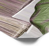 ラグジュアリー葉なトロピカル：パステルシームレス。 ポスター (角)