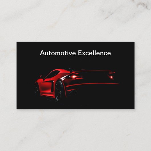 ラグジュアリー車のシックブラックコア 名刺 (正面)