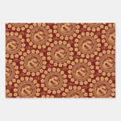 ラグジュアリー辰年を歓迎 ラッピングペーパーシート (正面3)