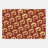 ラグジュアリー辰年を歓迎 ラッピングペーパーシート (正面2)