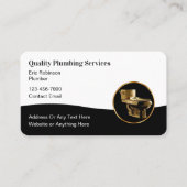 ラグジュアリー配管サービス名刺 名刺 (正面)