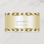 ラグジュアリー金ゴールドエフェクトカラープロフェッショナルスタイリッシュと 名刺 (正面)