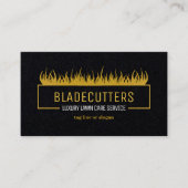 ラグジュアリー金ゴールドオンブラックロ気にーンビジネスカード 名刺 (正面)