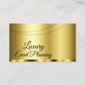 ラグジュアリー金ゴールドグラマラスプロフェッショナルとシンプル 名刺 (正面)
