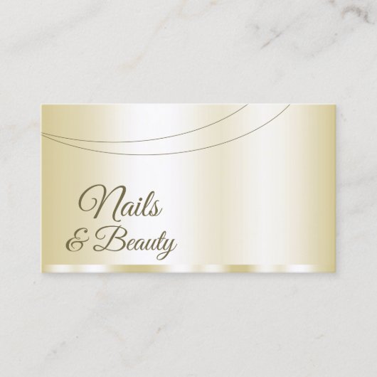 ラグジュアリー金ゴールドグラマラスwithフォトプロフェッショナル 名刺 (正面)