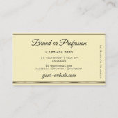 ラグジュアリー金ゴールドグリッタースパークルスターズベージュゴールデン 名刺 (裏面)