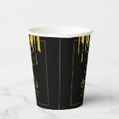 ラグジュアリー金ゴールドグリッタードリップススイーツ16誕生日 紙コップ (右)