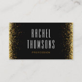 ラグジュアリー金ゴールドグリッター名刺 名刺 (正面)