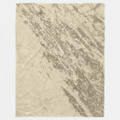 ラグジュアリー金ゴールドシャンパングリッターマーブル フリースブランケット (正面)