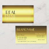 ラグジュアリー金ゴールドスタイリッシュ鏡レタープロフェッショナル 名刺 (正面/裏面)