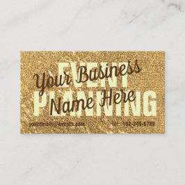 ラグジュアリー金ゴールドフロストグリッターモダン ガーリー 名刺