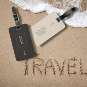 ラグジュアリー金ゴールドフローラミニマルカスタム主義モノグラム ラゲッジタグ