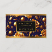 ラグジュアリー金ゴールドボホバラコレクシモダンョン 名刺 (正面)