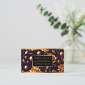 ラグジュアリー金ゴールドボホバラコレクシモダンョン 名刺 (スタンド正面)