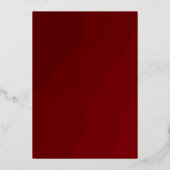 ラグジュアリー金ゴールドマンダラ結婚ムスリムズニカ 箔招待状 (裏面)