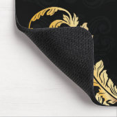 ラグジュアリー金ゴールドミュージックノート マウスパッド (コーナー)