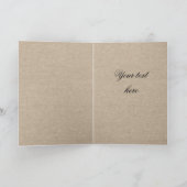 ラグジュアリー金ゴールドリボンバーラップレースサンキューカード サンキューカード (内部)