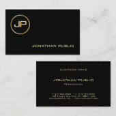 ラグジュアリー金ゴールドルックエレガントプロフェッショナル 名刺 (正面/裏面)