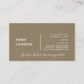 ラグジュアリー金ゴールド爪、 ネイルカラー爪、 ネイルテックネイルサロン 名刺 (裏面)