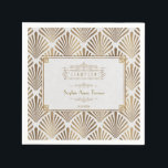 ラグジュアリー金ゴールド素晴らしアールデコギャツビー18誕生日 スタンダードカクテルナプキン<br><div class="desc">グラマラス素晴らしアールデコギャツビースタイルデザイン。白い質感の背景にアールデコスタイルフェイク、金ゴールド箔の形状とオーナメントを備えている。これらの招待状でゲストを感動させ、18誕生祝い素晴らしで思い出を作ろう！情報を追加するには、パーソナライズ・ツールを使用する。マッチング商品は第18回誕生日・コレクションへ。</div>