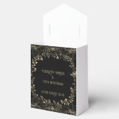 ラグジュアリー金ゴールド&ブラックセピアフローラ仕上げ フェイバーボックス (オープン)