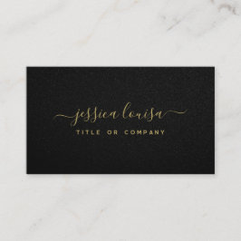 ラグジュアリー金ゴールド&ブラック 名刺