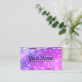 ラグジュアリー銀河系マーブルグリッターシャイニースターズシック 名刺 (スタンド正面)