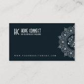 ラグジュアリー高品質ミニマリスト白 名刺 (裏面)