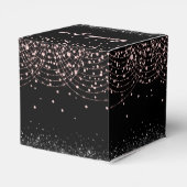 ラグジュアリー35誕生日ピンクブラックグリッターありがとう フェイバーボックス (裏面サイド)