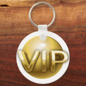 ラグジュアリー3DゴールドVIPエンブレム キーホルダー (正面)