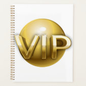 ラグジュアリー3DゴールドVIPエンブレム プランナー手帳 (正面)