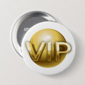 ラグジュアリー3DゴールドVIPエンブレム 缶バッジ (正面&裏面)