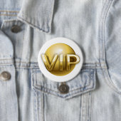 ラグジュアリー3DゴールドVIPエンブレム 缶バッジ (インサイチュ)