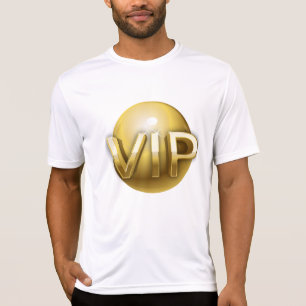 ラグジュアリー3DゴールドVIPエンブレム Tシャツ