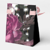 ラグジュアリー50th大人誕生日バラワインパーソナライズされた フェイバーボックス (裏面サイド)