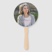 ラグジュアリー60誕生日カスタムフォトグリッター ハンドファン (裏面)