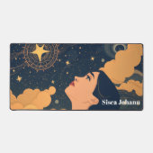 ラグジュアリー アールデコ ジオメトリック モダン オフィス デスクマット (正面)