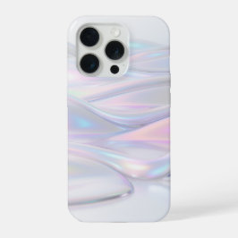 ラグジュアリー・イリデッセント・パール・ホログラフィック・リキッド・フロー iPhone 15 PROケース